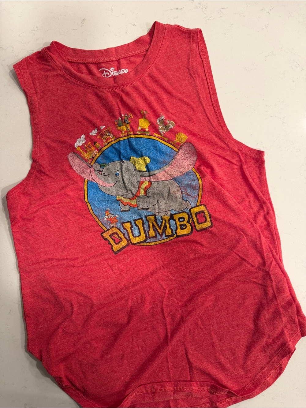 Disney Red Dumbo Graphic Tank Top